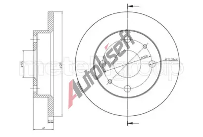 METELLI Brzdov kotou - 211 mm MT 23-0791, 23-0791