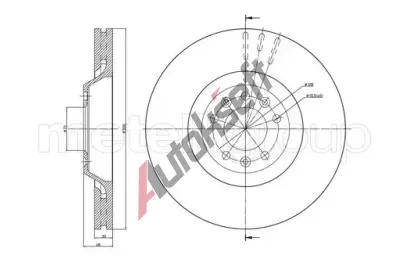 METELLI Brzdov kotou - 330 mm MT 23-0793C, 23-0793C
