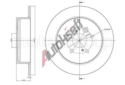 METELLI Brzdov kotou - 302 mm MT 23-0803C, 23-0803C