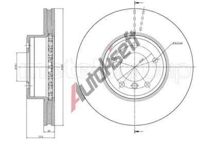 METELLI Brzdov kotou - 324 mm MT 23-0805C, 23-0805C