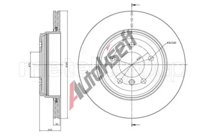 METELLI Brzdov kotou - 320 mm MT 23-0815C, 23-0815C
