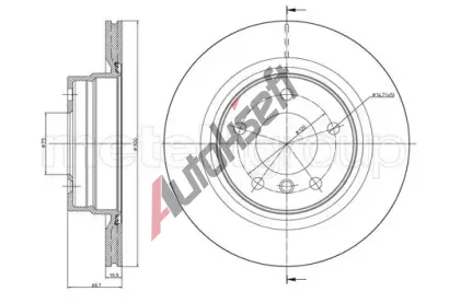 METELLI Brzdový kotouč - 300 mm MT 23-0818C, 23-0818C METELLI Brzdový kotouč - 300 mm MT 23-0818C, 23-0818C