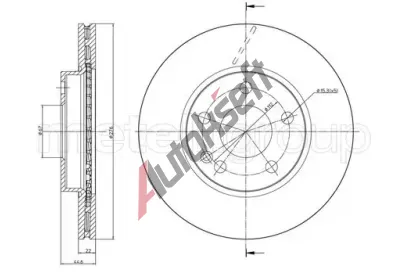 METELLI Brzdov kotou - 276 mm MT 23-0831C, 23-0831C
