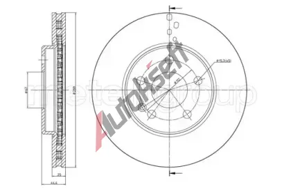 METELLI Brzdov kotou - 288 mm MT 23-0832C, 23-0832C