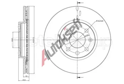 METELLI Brzdový kotouč - 256 mm MT 23-0835C, 23-0835C METELLI Brzdový kotouč - 256 mm MT 23-0835C, 23-0835C