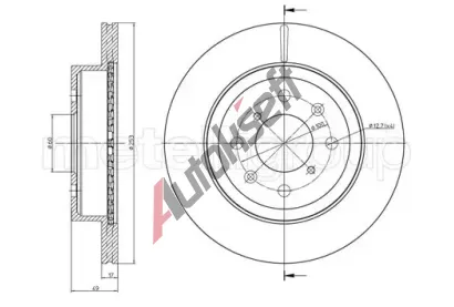 METELLI Brzdový kotouč - 253 mm MT 23-0839C, 23-0839C METELLI Brzdový kotouč - 253 mm MT 23-0839C, 23-0839C