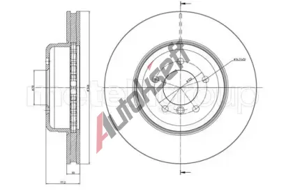 METELLI Brzdov kotou - 348 mm MT 23-0853C, 23-0853C