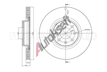 METELLI Brzdov kotou - 284 mm MT 23-0859C, 23-0859C