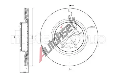 METELLI Brzdov kotou - 292 mm MT 23-0863C, 23-0863C