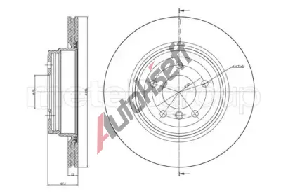 METELLI Brzdový kotouč - 336 mm MT 23-0873C, 23-0873C METELLI Brzdový kotouč - 336 mm MT 23-0873C, 23-0873C