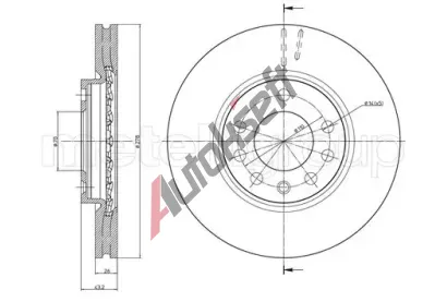 METELLI Brzdov kotou - 278 mm MT 23-0877, 23-0877