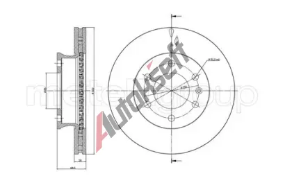 METELLI Brzdov kotou - 300 mm MT 23-0881, 23-0881