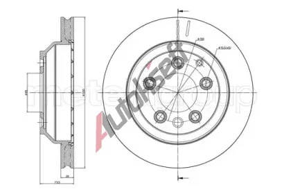 METELLI Brzdov kotou - 330 mm MT 23-0883C, 23-0883C