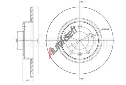 METELLI Brzdov� kotou� - 264 mm MT 23-0890C, 23-0890C