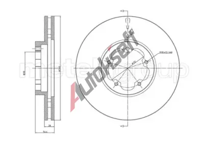 METELLI Brzdov kotou - 300 mm MT 23-0899, 23-0899