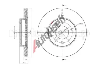 METELLI Brzdov kotou - 274 mm MT 23-0901C, 23-0901C