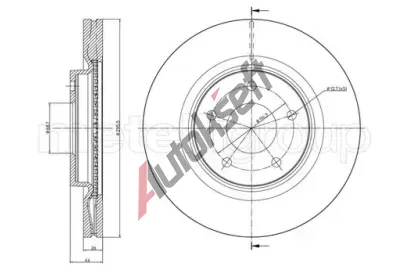 METELLI Brzdov kotou - 296 mm MT 23-0902C, 23-0902C