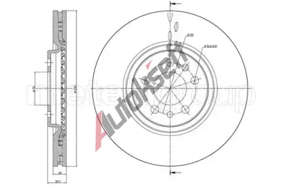 METELLI Brzdov kotou - 330 mm MT 23-0906C, 23-0906C