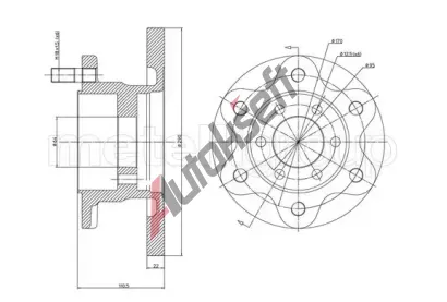 METELLI Brzdov kotou - 290 mm MT 23-0909, 23-0909