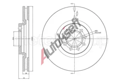 METELLI Brzdov kotou - 290 mm MT 23-0914C, 23-0914C