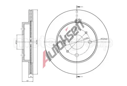 METELLI Brzdov kotou - 246 mm MT 23-0923C, 23-0923C