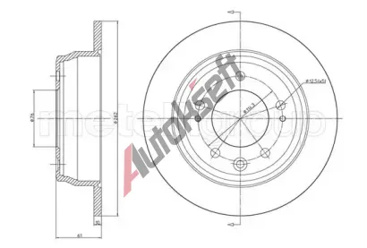 METELLI Brzdov kotou - 262 mm MT 23-0928C, 23-0928C