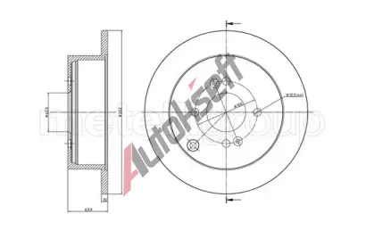 METELLI Brzdov kotou - 262 mm MT 23-0931C, 23-0931C