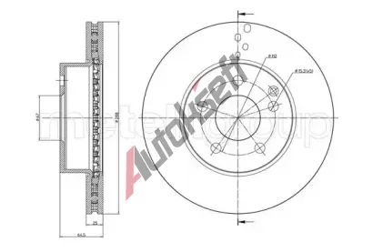 METELLI Brzdov kotou - 288 mm MT 23-0934C, 23-0934C