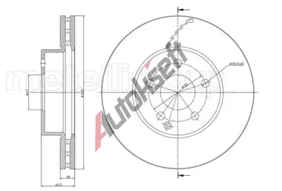 METELLI Brzdov kotou - 295 mm MT 23-0935C, 23-0935C
