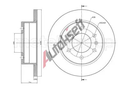 METELLI Brzdov kotou - 298 mm MT 23-0936, 23-0936