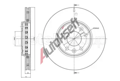 METELLI Brzdov kotou - 296 mm MT 23-0942C, 23-0942C