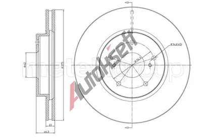 METELLI Brzdový kotouč - 275 mm MT 23-0945C, 23-0945C METELLI Brzdový kotouč - 275 mm MT 23-0945C, 23-0945C