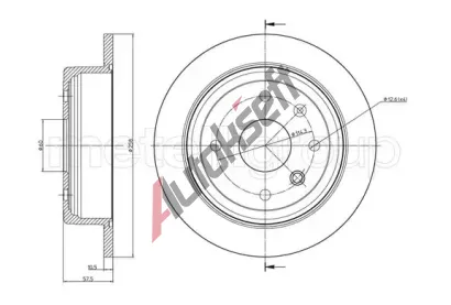 METELLI Brzdov kotou - 258 mm MT 23-0953, 23-0953