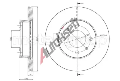 METELLI Brzdov kotou - 241 mm MT 23-0955, 23-0955