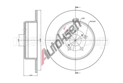 METELLI Brzdov kotou - 288 mm MT 23-0971C, 23-0971C