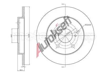 METELLI Brzdový kotouč - 259 mm MT 23-0977C, 23-0977C METELLI Brzdový kotouč - 259 mm MT 23-0977C, 23-0977C