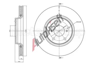 METELLI Brzdov kotou - 295 mm MT 23-0978C, 23-0978C