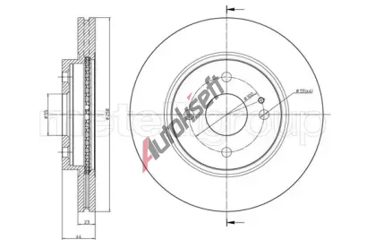 METELLI Brzdový kotouč - 258 mm MT 23-0983, 23-0983 METELLI Brzdový kotouč - 258 mm MT 23-0983, 23-0983