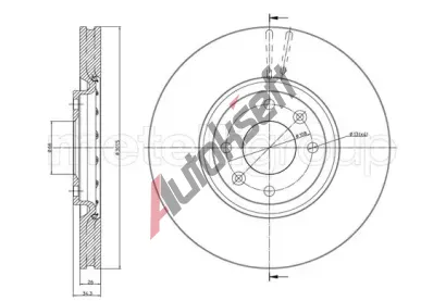 METELLI Brzdov kotou - 302 mm MT 23-0985C, 23-0985C