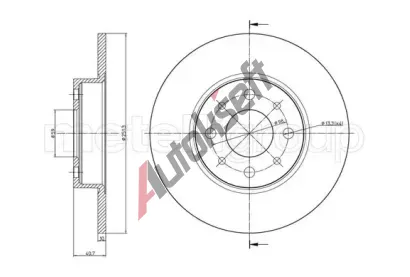 METELLI Brzdov kotou - 251 mm MT 23-0987C, 23-0987C