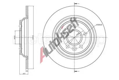 METELLI Brzdov kotou - 302 mm MT 23-0992C, 23-0992C