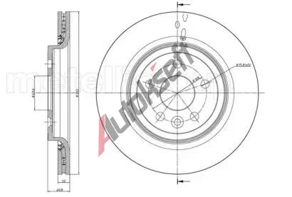 METELLI Brzdov kotou - 302 mm MT 23-0993C, 23-0993C