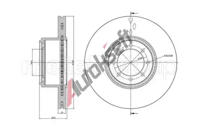 METELLI Brzdov kotou - 294 mm MT 23-0994C, 23-0994C