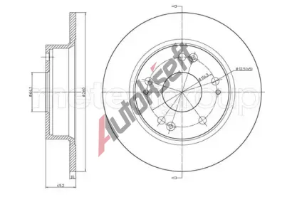 METELLI Brzdov kotou - 260 mm MT 23-0996C, 23-0996C