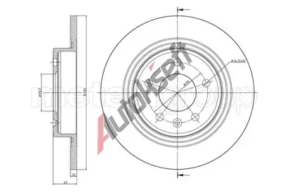 METELLI Brzdov kotou - 291 mm MT 23-1004C, 23-1004C