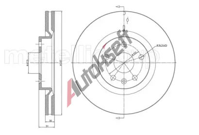 METELLI Brzdov kotou MT 23-1007C, 23-1007C