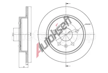 METELLI Brzdov kotou - 292 mm MT 23-1008C, 23-1008C