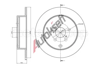 METELLI Brzdový kotouč - 280 mm MT 23-1010C, 23-1010C  METELLI Brzdový kotouč - 280 mm MT 23-1010C, 23-1010C