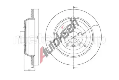 METELLI Brzdov kotou - 330 mm MT 23-1011C, 23-1011C