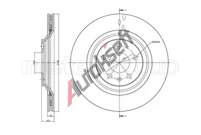 METELLI Brzdov kotou - 330 mm MT 23-1020C, 23-1020C